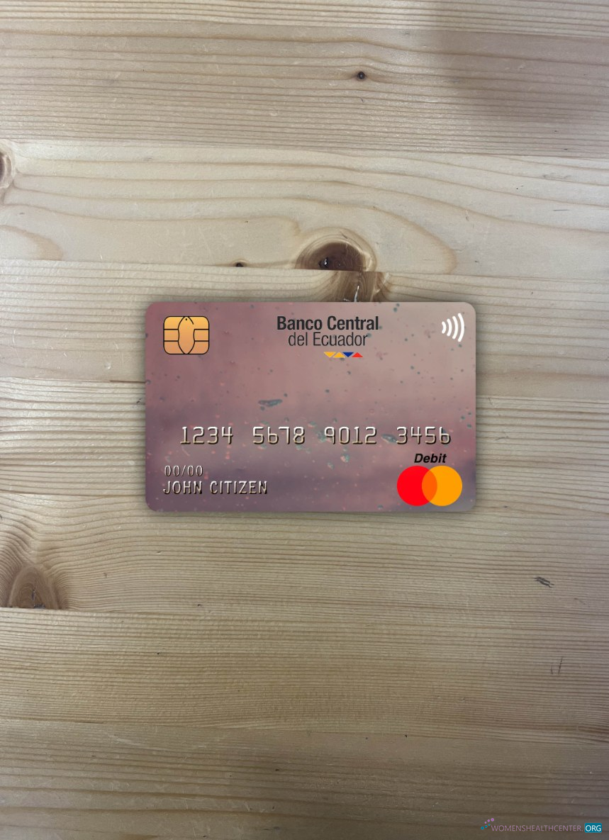 Download Ecuador Central bank master card photolook front Photoshop template